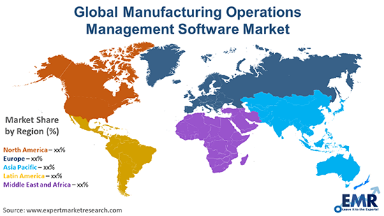 Global Manufacturing Operations Management Software Market By Region