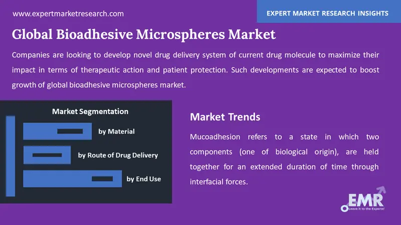 bioadhesive microspheres market by segments