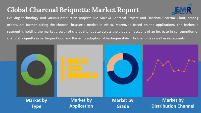 charcoal briquette market by segments