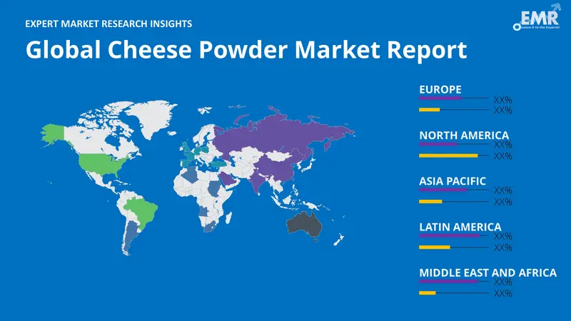 cheese powder market by region