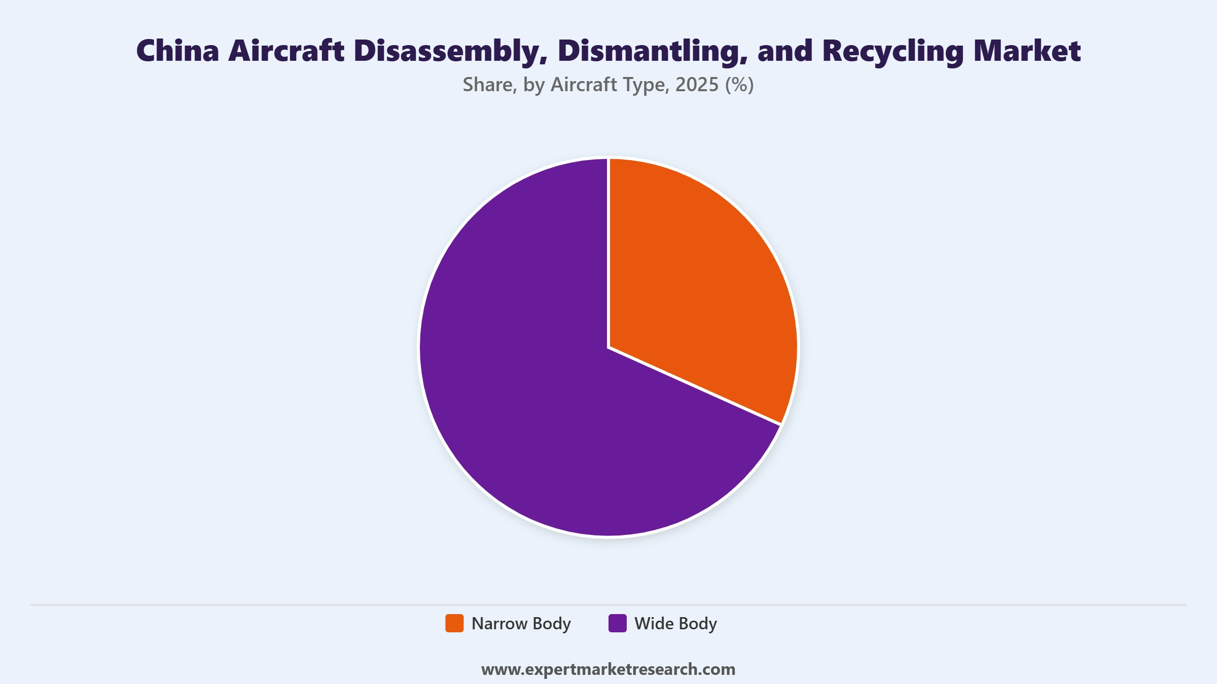 China Aircraft Disassembly, Dismantling, and Recycling Market Segment Aircraft Type