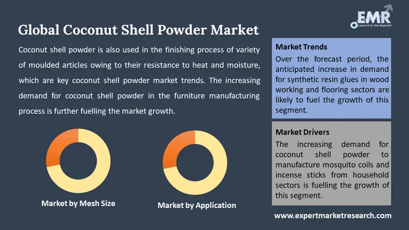 coconut shell powder market by segments