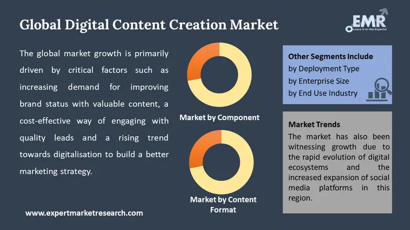 digital content creation market by segments