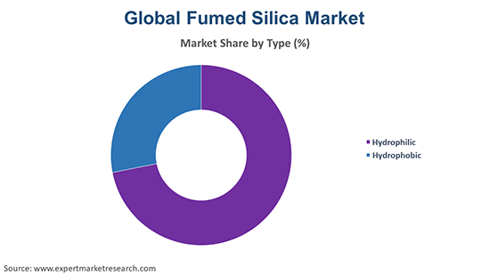 Global Fumed Silica Market By Type