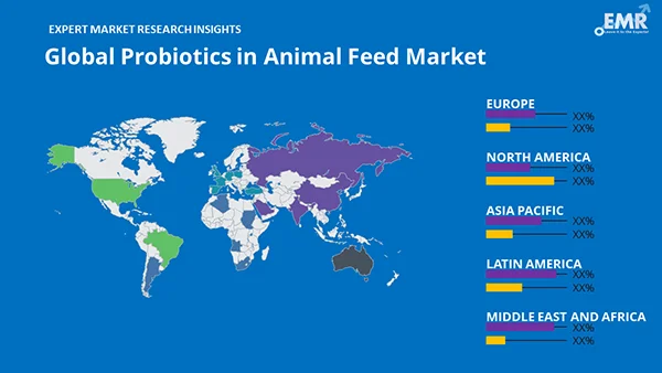 Global Probiotics In Animal Feed Market By Region