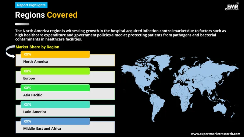 hospital acquired infection control market by region