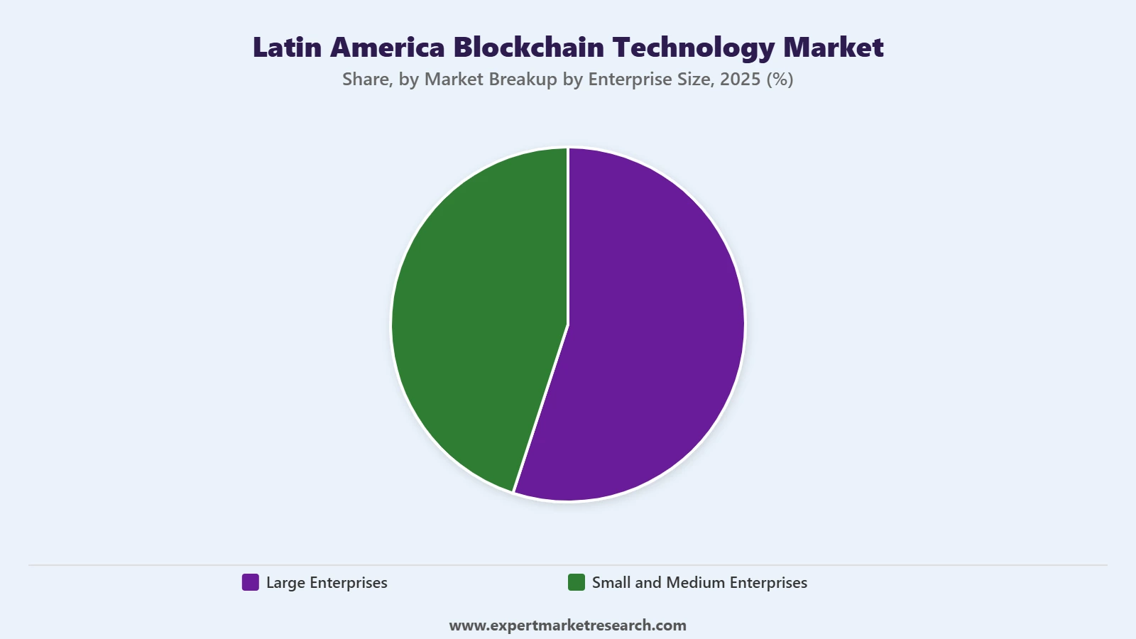 Latin America Blockchain Technology Market Segment Market Breakup By Enterprise Size