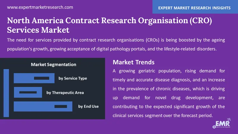 north america contract research organisation cro services market by segments