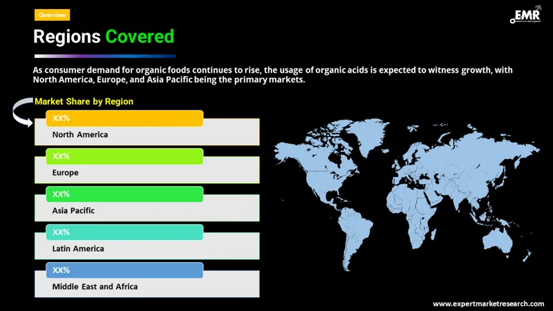 organic acids market by region