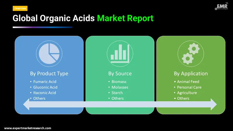 organic acids market by segments