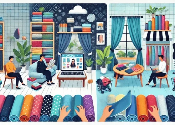 US Home Textiles Online VS Offline Sales